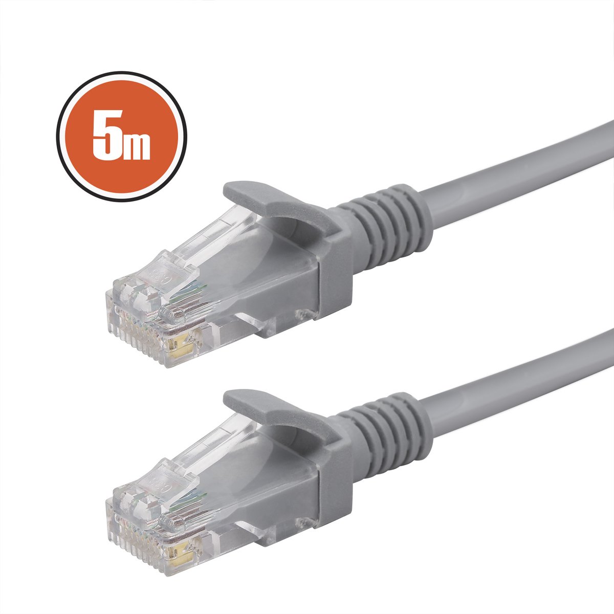 Patch Kabel 5m - 8P/8C Cat.5e UTP Grijs [20363]
