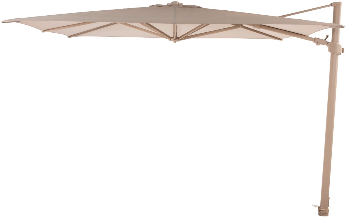 4 Seasons Outdoor Siesta Premium Zweefparasol 300x300 - Sand/Latte Frame
