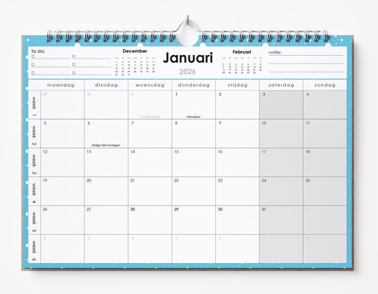 Huurdies® maandkalender - A4 - Seizoenen