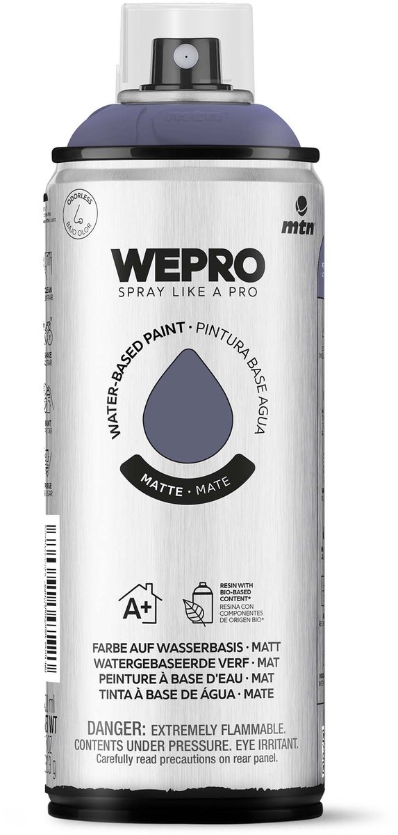 Spuitbus Violet Virgo Mat MTN WEPRO WATER-BASED PAINT 400ML