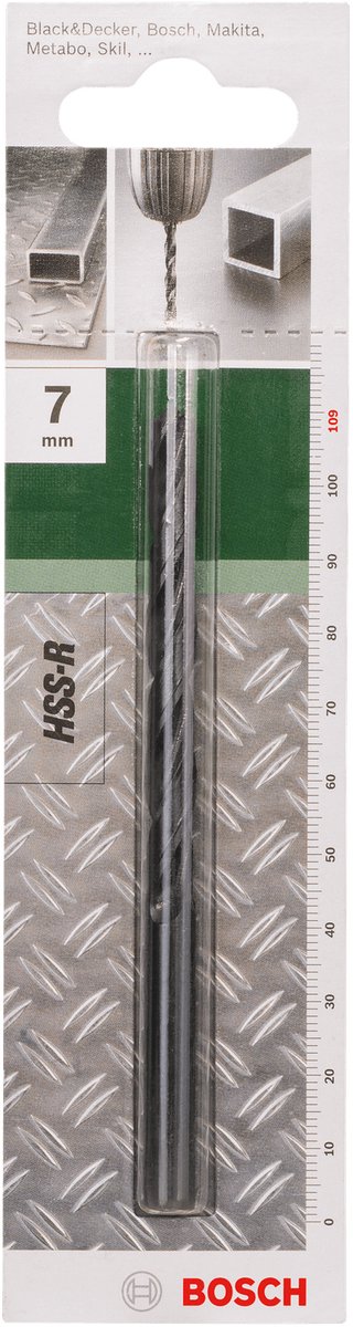 Bosch - Metaalboren HSS-R, DIN 338 7,0 x 69 x 109 mm