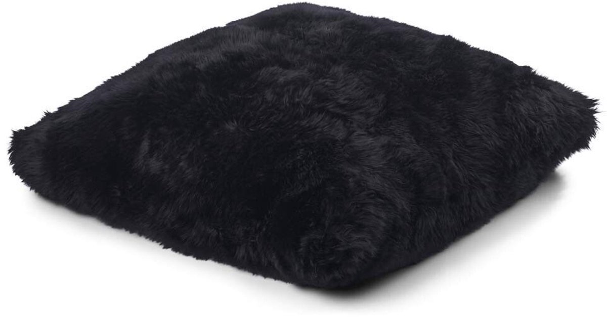 Sheepskin House Maxi Float kussen - Dubbelzijdig - LW - 90x90 cm Black