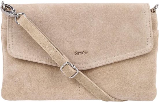 SH Leder Echt lederen clutch schoudertas kleine tas elegante avondtas in generfd rundleer met draagketting 31,5x16,5cm Saya G369, oranje, Small