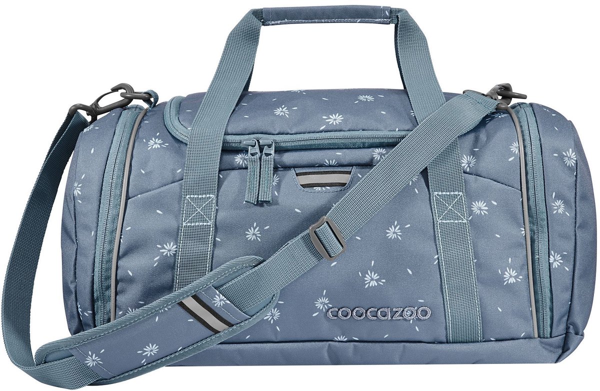 coocazoo Sporttas coocazoo Sports Bag Bloomy Daisy Blauwgrijs