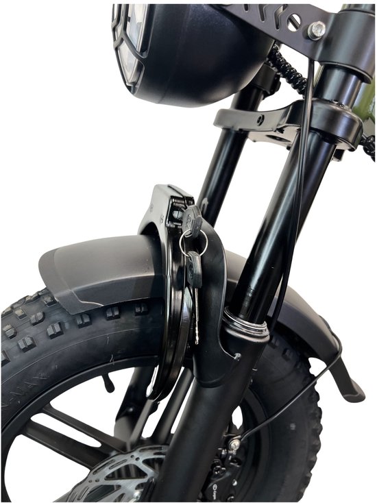 Vilolux Fatbike electrisch - Fatbike V20 Mini - NARDO GREY- Legaal - Rijklaar geleverd - 16 Inch - 2 Jaar garantie - Telefoontasje - Hydraulische remmen - 7 versnellingen Alarm van Vilolux — afbeelding 3
