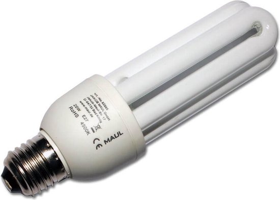 Energie spaarlamp, 20 Watt, fitting E27, 4500K | bol.com