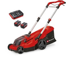 Einhell Professional Accu Grasmaaier GP-CM 36/450 BL Kit - Power X-Change - 36 V/Li-ion - Maaibreedte: 38 cm - Aanbevolen gazonoppervlakte: tot 450 m² - Maaihoogte: 25-75 mm - Incl. 2x 4.0 Ah Accu en 1x DUO-lader