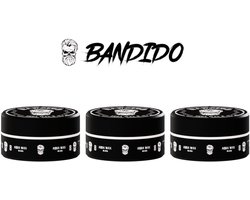 BANDIDO AQUA WAX 8 BLACK 3 STUK 150ml + Styling Comb