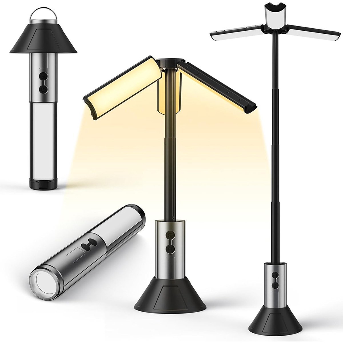 Campinglamp - Oplaadbaar - Superhelder - Multifunctioneel - Tentlamp - IPX4 Waterdichte Ca