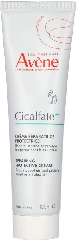 Avène Cicalfate+ tube crème. Repareert, kalmeert en beschermt gevoelige, geïrriteerde huid. Gemaakt in Frankrijk. 100 ml.