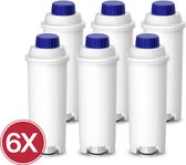 6x Eccellente Waterfilters voor Delonghi - voor Koffiemachines - 12 maanden gefilterd water - Eenvoudig geplaatst - waterfilters voor Magnifica en Dinamica - ECAM waterfilter DLSC002