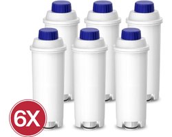 6x Eccellente Waterfilters voor Delonghi - voor Koffiemachines - 12 maanden gefilterd water - Eenvoudig geplaatst - waterfilters voor Magnifica en Dinamica - ECAM waterfilter DLSC002