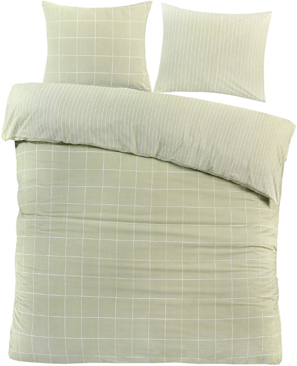 Day Dream Magnus - Dekbedovertrek - Lits-jumeaux - 240 x 200/220 - Groen