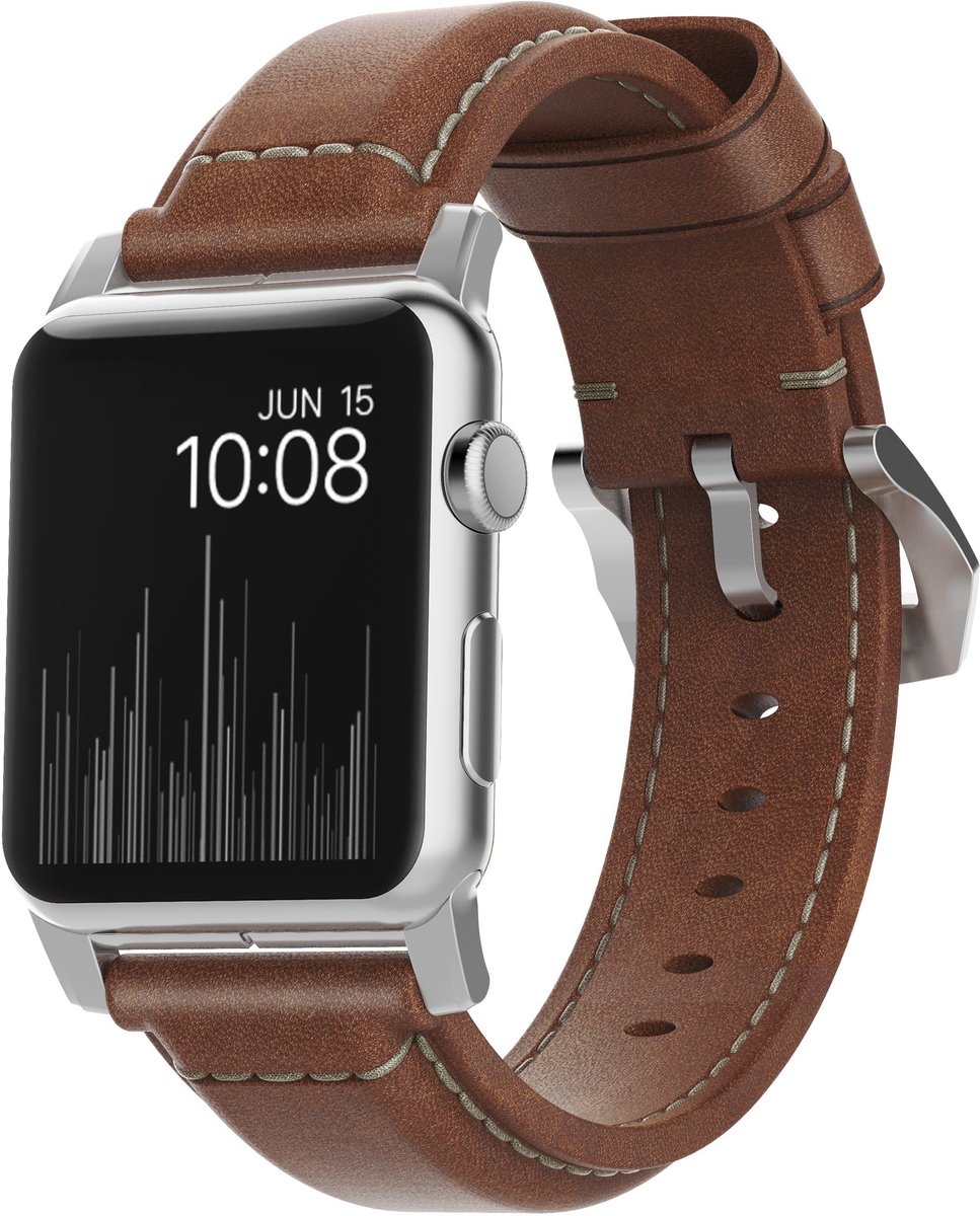 Nomad Horlogeband geschikt voor Apple® Watch - 49/45/44 mm - Traditional - Bruin