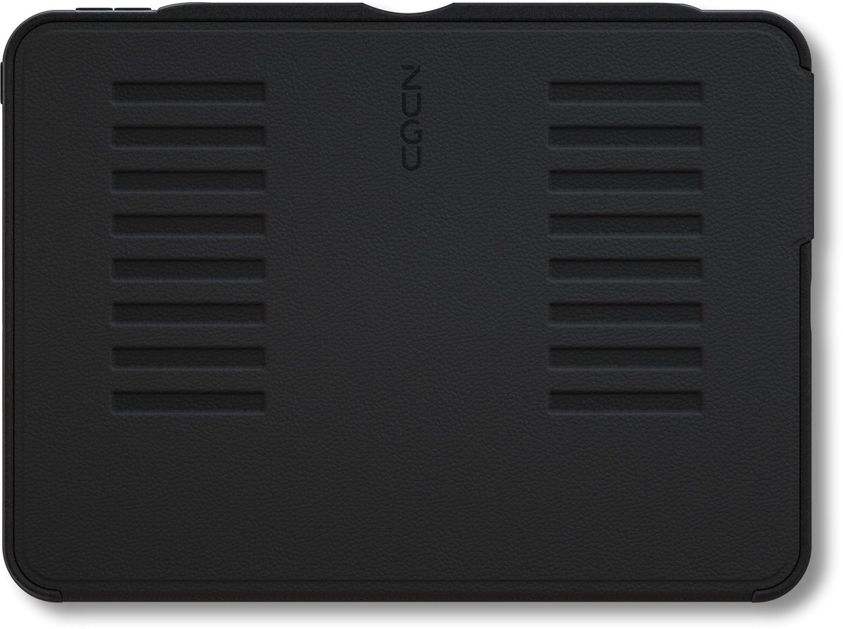 Zugu case Hoesje iPad Pro 11 Gen 4, 3, 2, 1 (2022/2021/2020/2018) - oersterke luxe flip-over case - volledige 360˚ bescherming – met multifunctionele standaard functie – geschikt voor Apple Pencil - Zwart