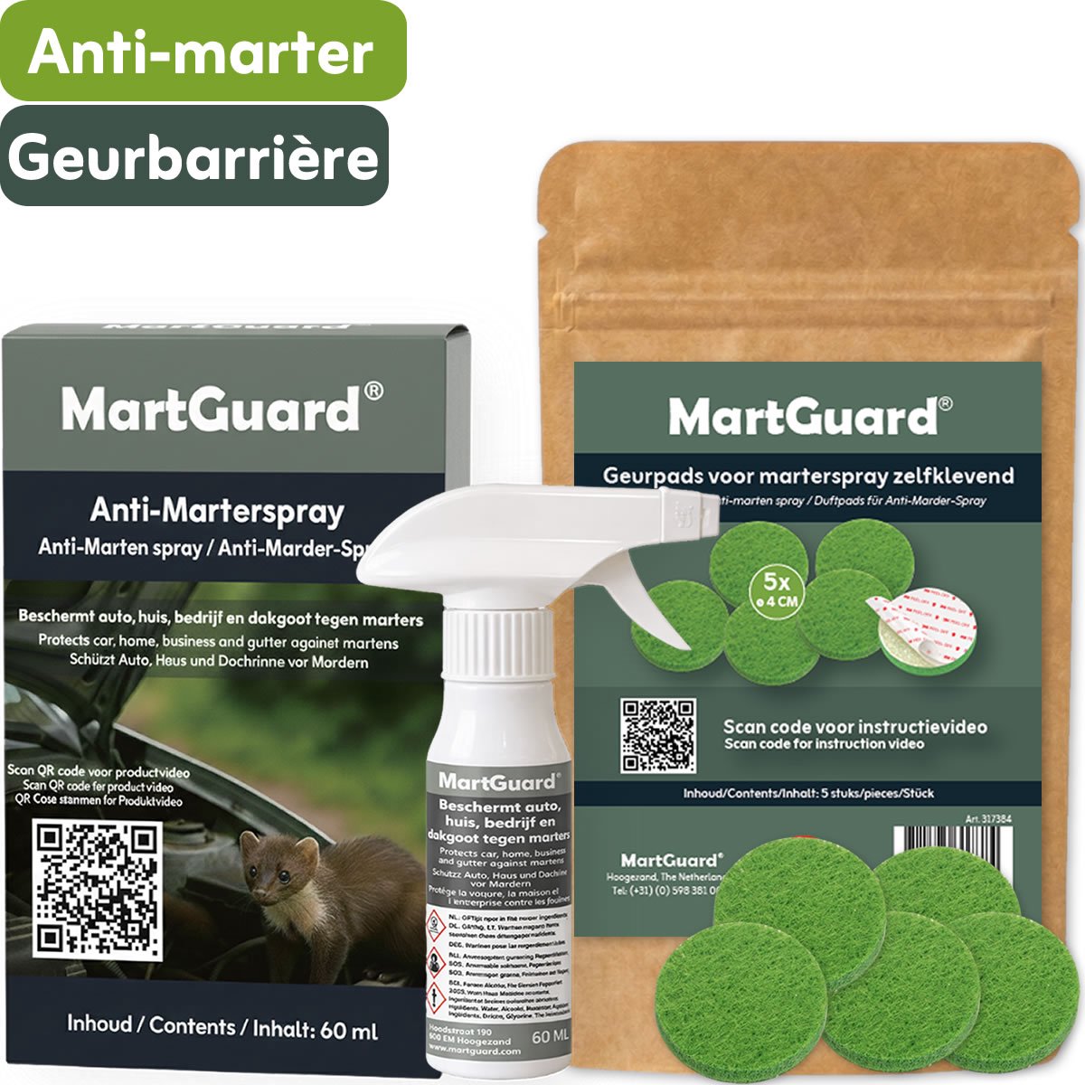 Marterverjager voor auto, zolder en tuin