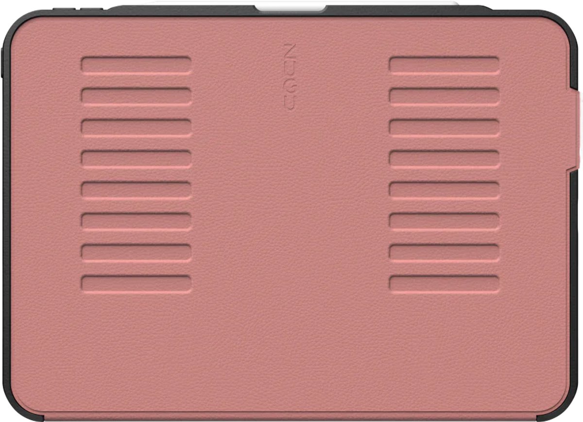 Zugu case Hoesje iPad Pro 11 (M4-M5) – Verstelbare magnetische standaard met 8 hoeken – Veilige magnetische montage mogelijkheid – Robuuste bumper en stevige TPU + PC behuizing voor valbescherming - Roze