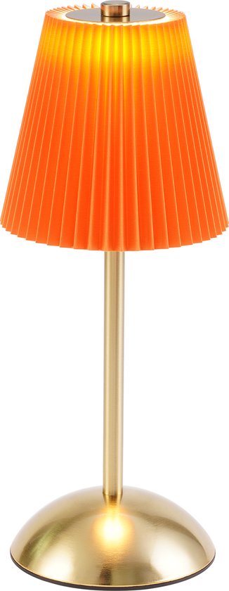 NETTLIFE Tafellamp LED 2 Stuks - Oranje-rood - Touch Dimbaar 3 Kleurtemperaturen - USB Oplaadbaar Draadloos - Voor Eetkamer Slaapkamer Woonkamer Hotel Buiten