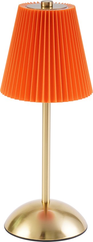 NETTLIFE Tafellamp LED 2 Stuks - Oranje-rood - Touch Dimbaar 3 Kleurtemperaturen - USB Oplaadbaar Draadloos - Voor Eetkamer Slaapkamer Woonkamer Hotel Buiten