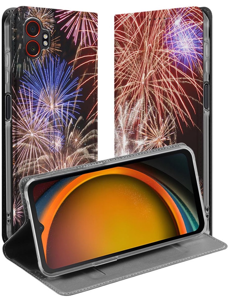 Samsung Galaxy Xcover 7 Pro Stand Case Hoesje Vuurwerk