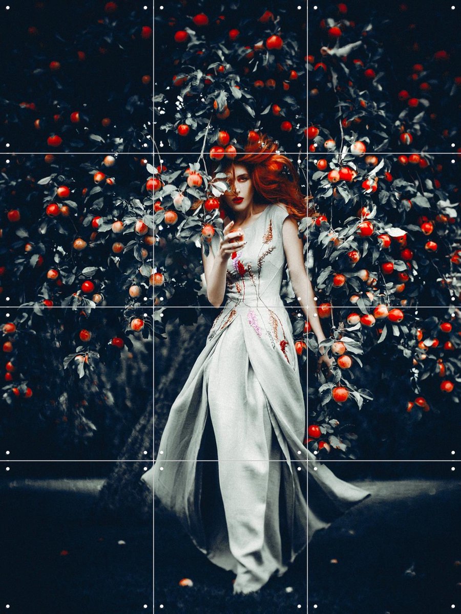 IXXI God planted a Garden in Eden, Ruslan Bolgov & Various - 60 x 80 cm - Gratis ophangtool - Grote wanddecoratie en posters - Fotografie, Woonkamer