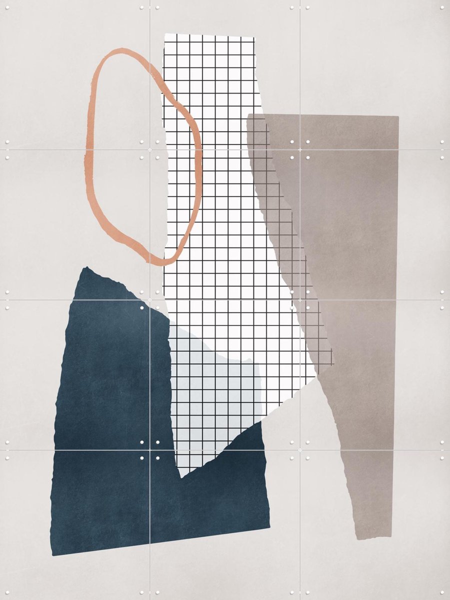 IXXI Pieces 18, Mareike Böhmer - 60 x 80 cm - Gratis ophangtool - Grote wanddecoratie en posters - Grafisch Ontwerp, Minimalisme, Gemengde Technieken