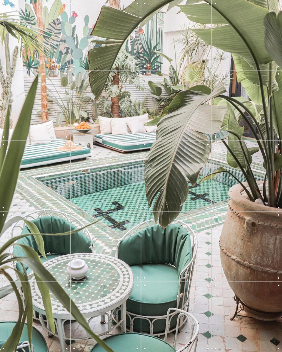 IXXI Marrakech, Henrike Schenk - 80 x 100 cm - Gratis ophangtool - Grote wanddecoratie en posters - Ornamenteel Ontwerp, Fotografie, Illustraties