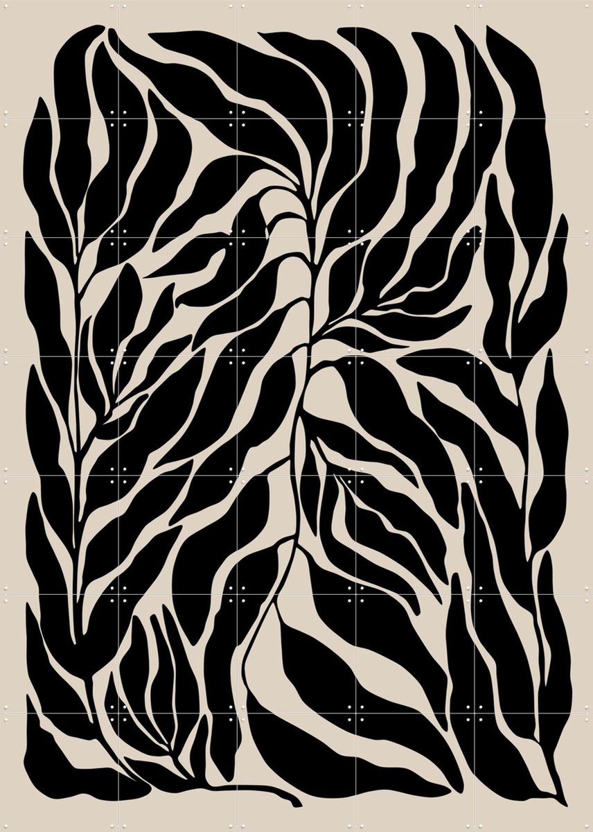 IXXI Botanical 105, Elena Ristova & Various - 100 x 140 cm - Gratis ophangtool - Grote wanddecoratie en posters - Grafisch Ontwerp, Line art