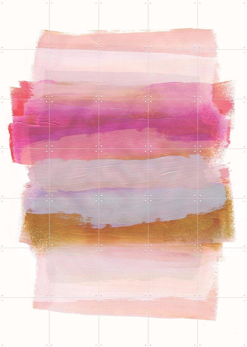 IXXI Abstract Brush Strokes 45, Mareike Böhmer - 100 x 140 cm - Gratis ophangtool - Grote wanddecoratie en posters - Strepen, Aquarel, Kwaststreken