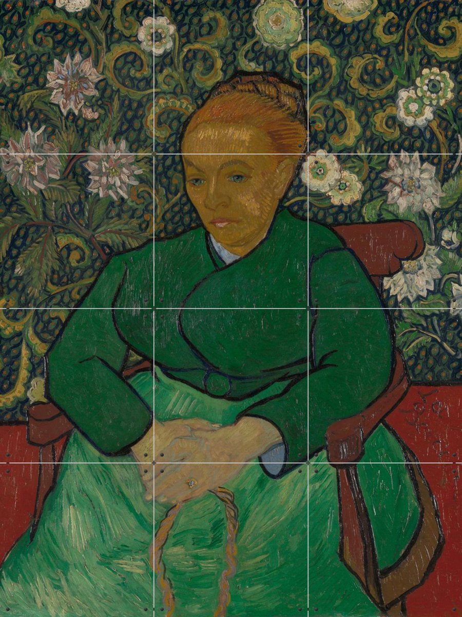IXXI La Berceuse, Vincent van Gogh (1853 - 1890) & Kröller-Müller Museum - 60 x 80 cm - Gratis ophangtool - Grote wanddecoratie en posters - Olieverf