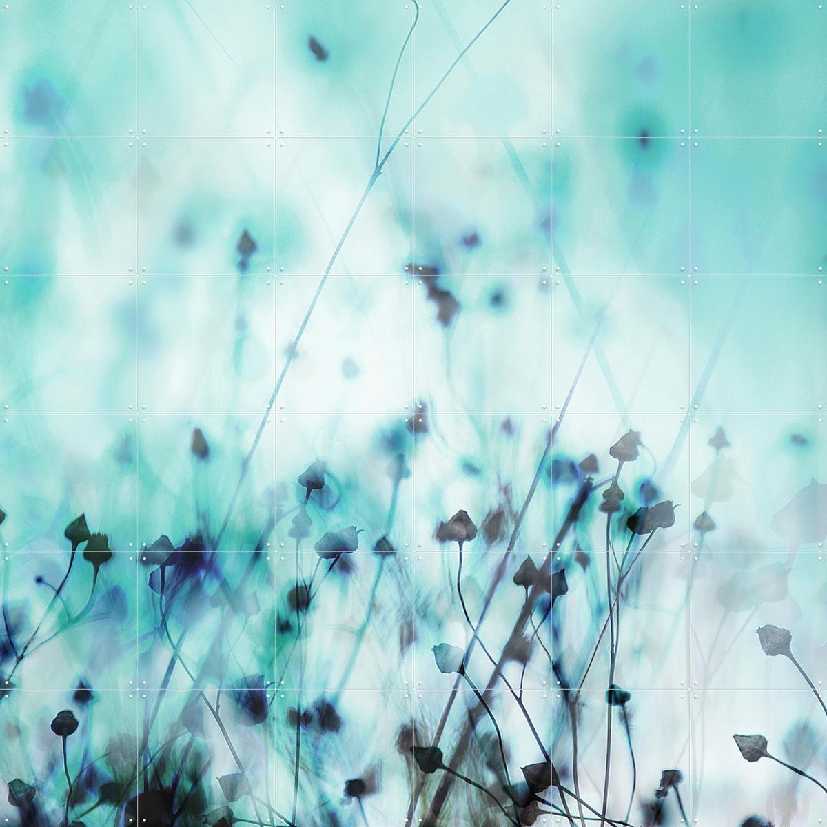 IXXI Blue, Mareike Böhmer - 120 x 120 cm - Gratis ophangtool - Grote wanddecoratie en posters - Abstract, Kleurrijk, Fotografie, Digitale Kunst