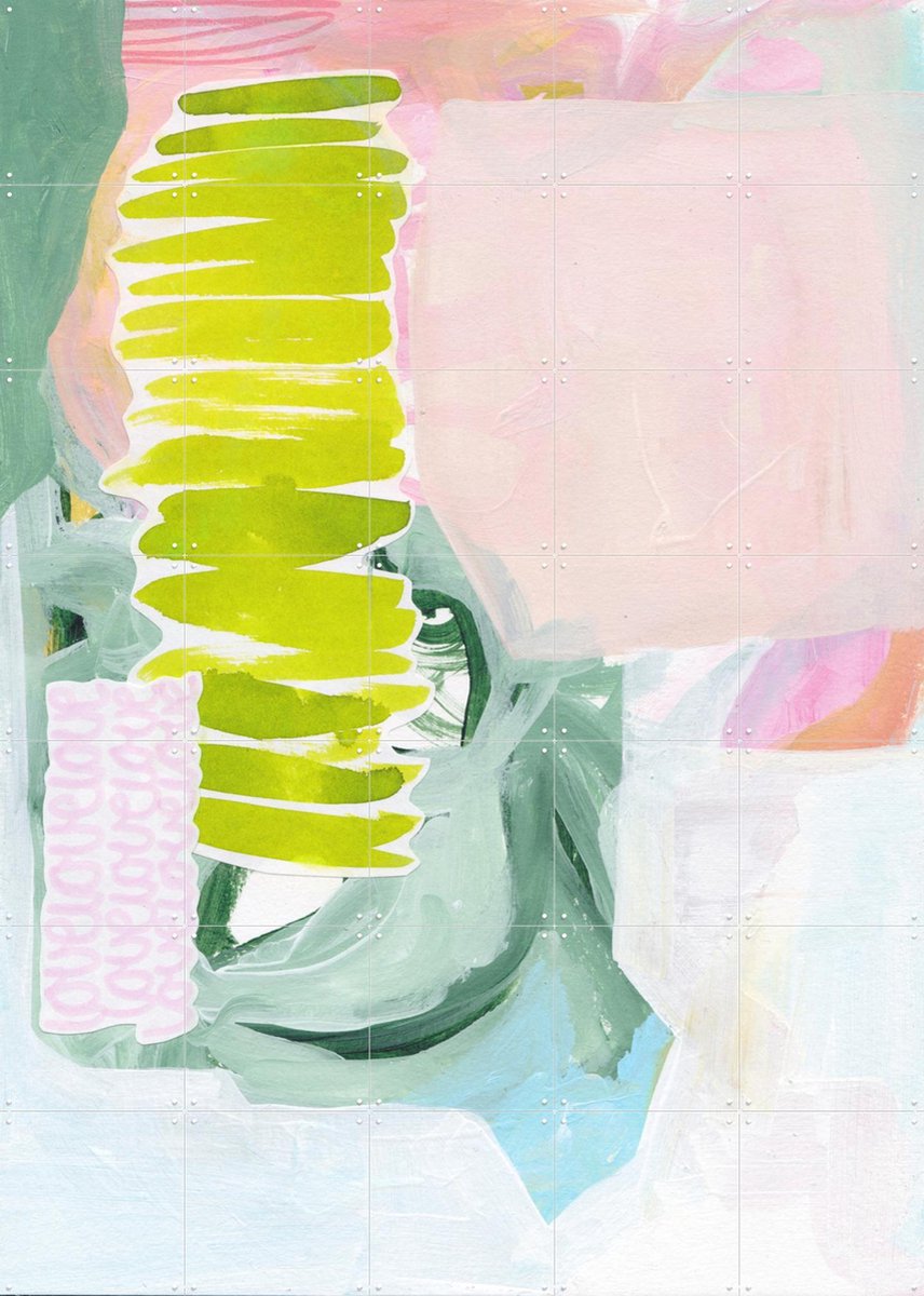 IXXI Love Symphony, Henriette Visscher - 100 x 140 cm - Gratis ophangtool - Grote wanddecoratie en posters - Digitale Kunst, Abstract, Gemengde