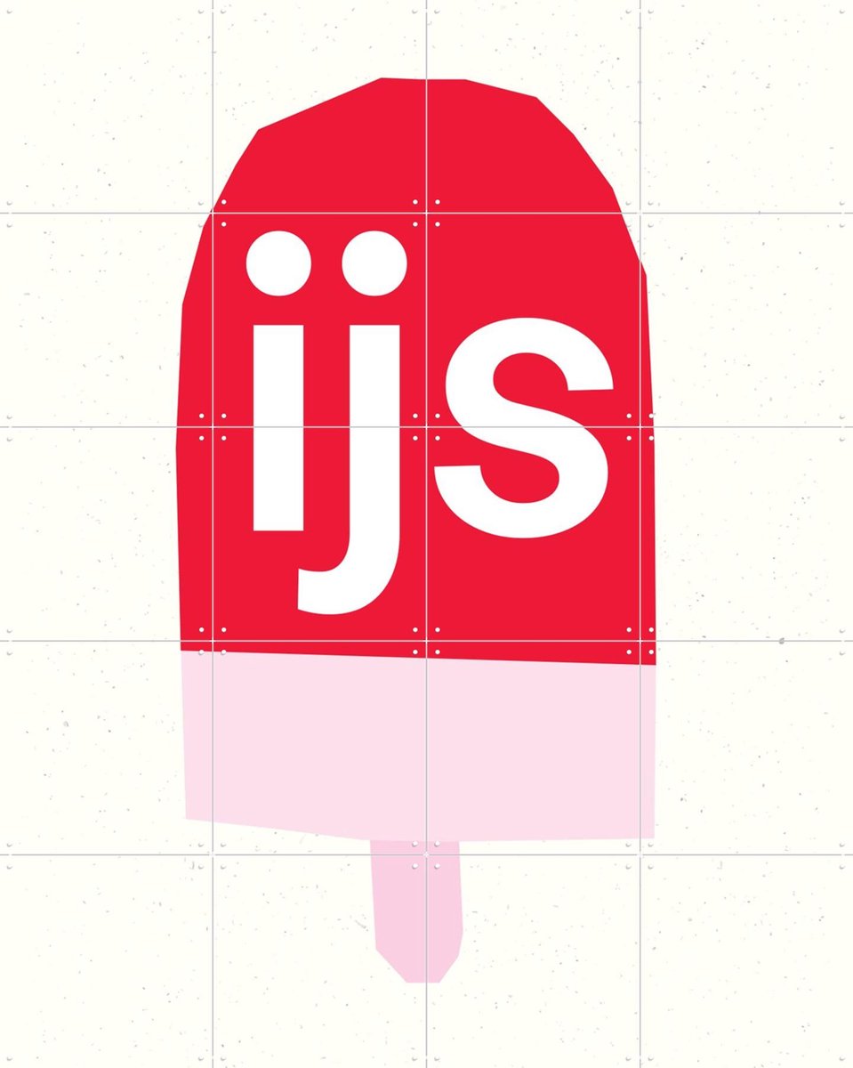 IXXI IJsje I, Mella Mella - 80 x 100 cm - Gratis ophangtool - Grote wanddecoratie en posters - Geometrische Kunst, Kleurrijk, Illustraties, Grafisch