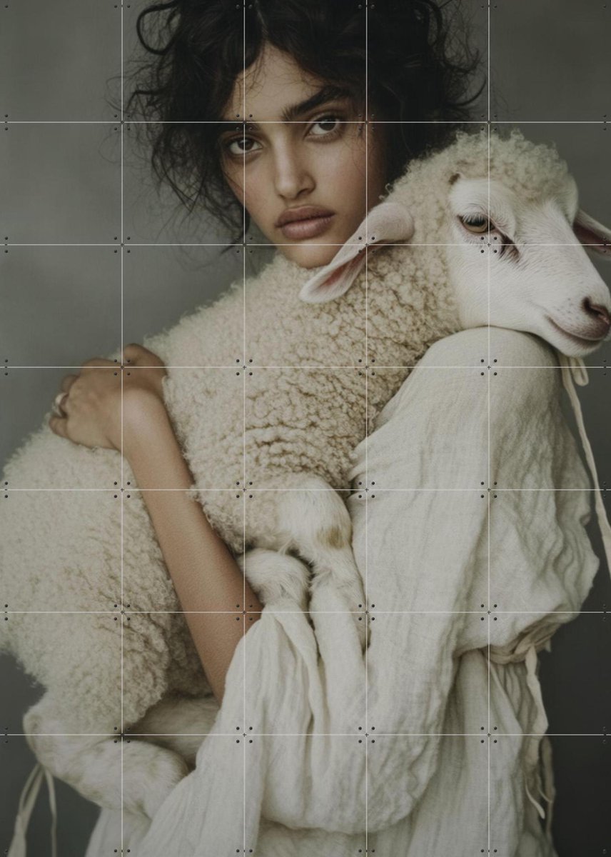 IXXI Mila, STUDIO HANNAH LEMHOLT - 100 x 140 cm - Gratis ophangtool - Grote wanddecoratie en posters - Fotografie, Realisme, Naturalisme, Slaapkamer