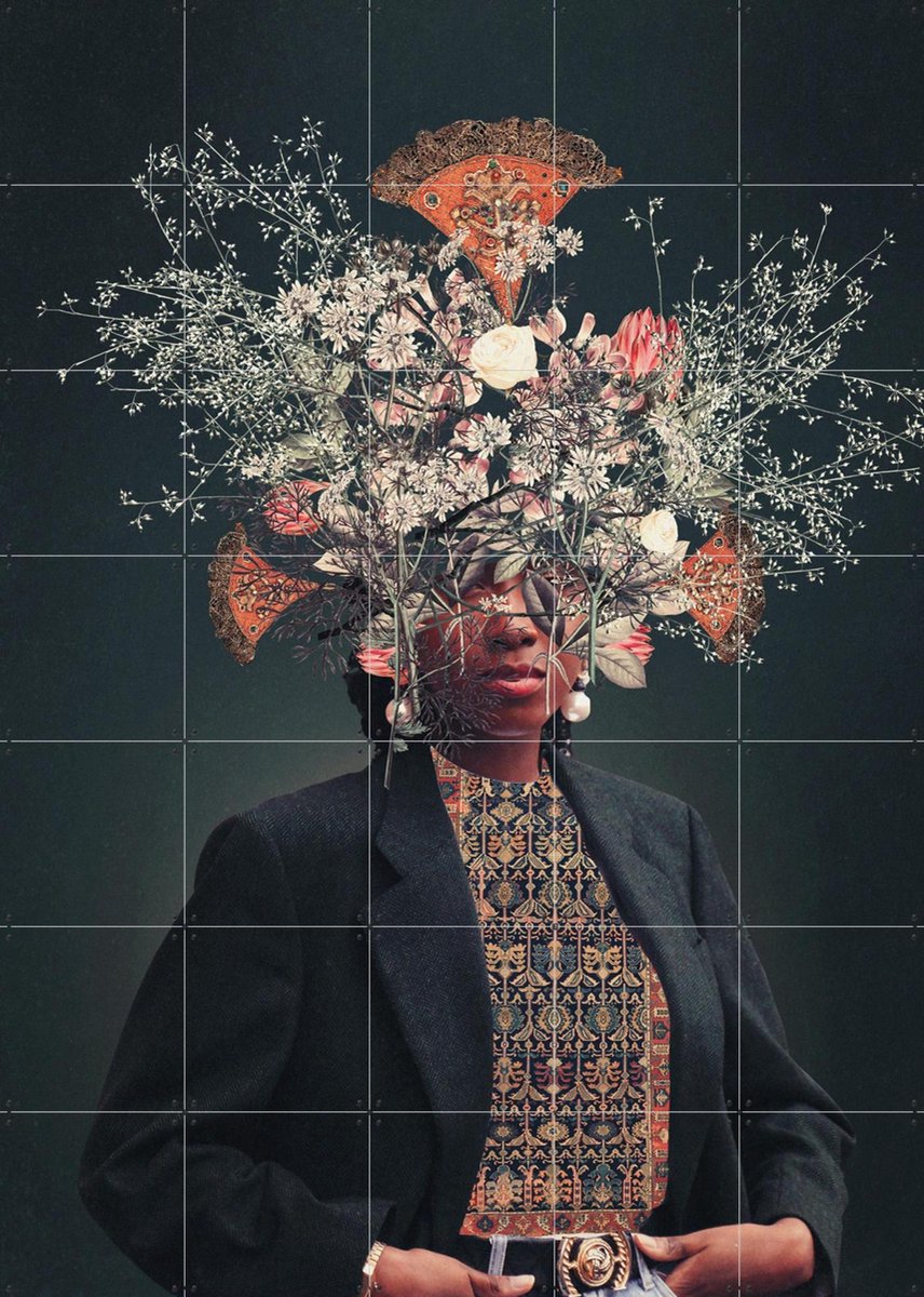 IXXI Meet me in Paradise, Frank Moth - 100 x 140 cm - Gratis ophangtool - Grote wanddecoratie en posters - Fotografie, Collage, Gemengde Technieken