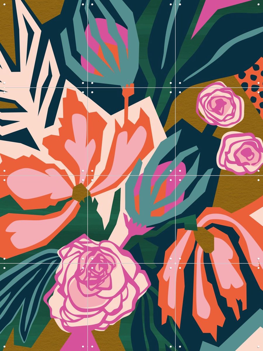 IXXI I Love The Sun, Megan Gallagher - 60 x 80 cm - Gratis ophangtool - Grote wanddecoratie en posters - Digitale Kunst, Illustraties, Grafisch