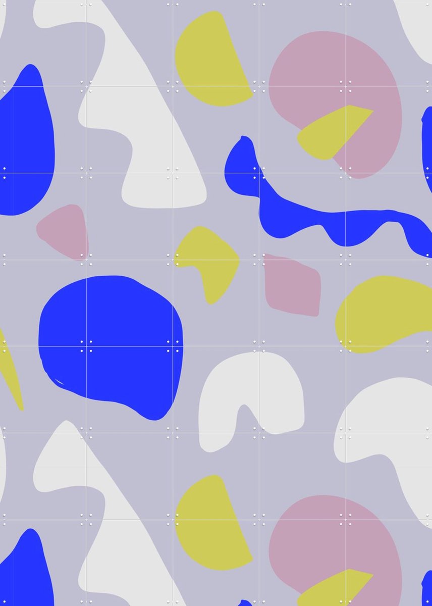 IXXI Bold Shapes 6, Mareike Böhmer - 100 x 140 cm - Gratis ophangtool - Grote wanddecoratie en posters - Speels, Geometrische Kunst, Digitale Kunst