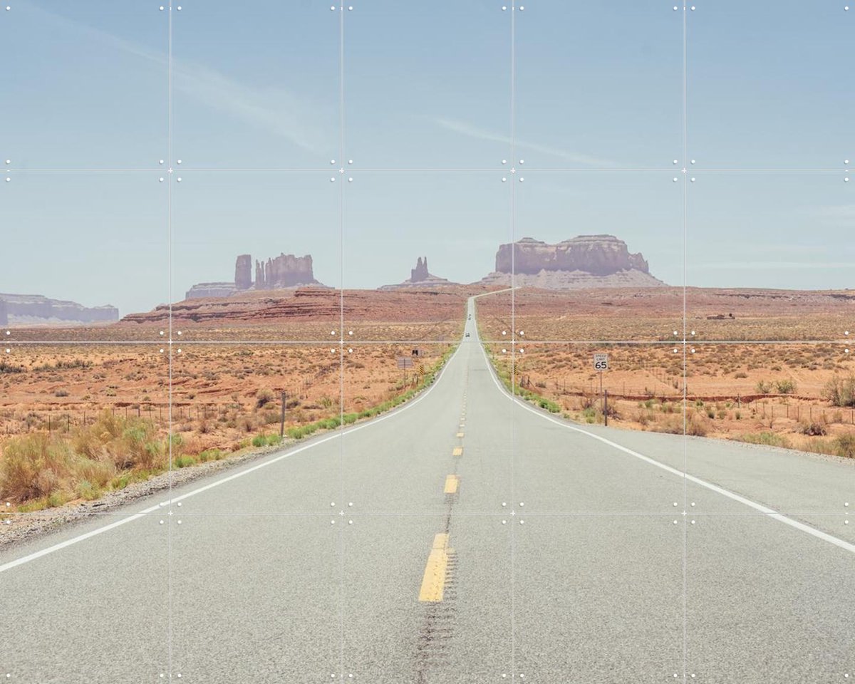 IXXI Monument Valley, Pati Photography - 100 x 80 cm - Gratis ophangtool - Grote wanddecoratie en posters - Fotografie, Mancave, Woonkamer, Gang
