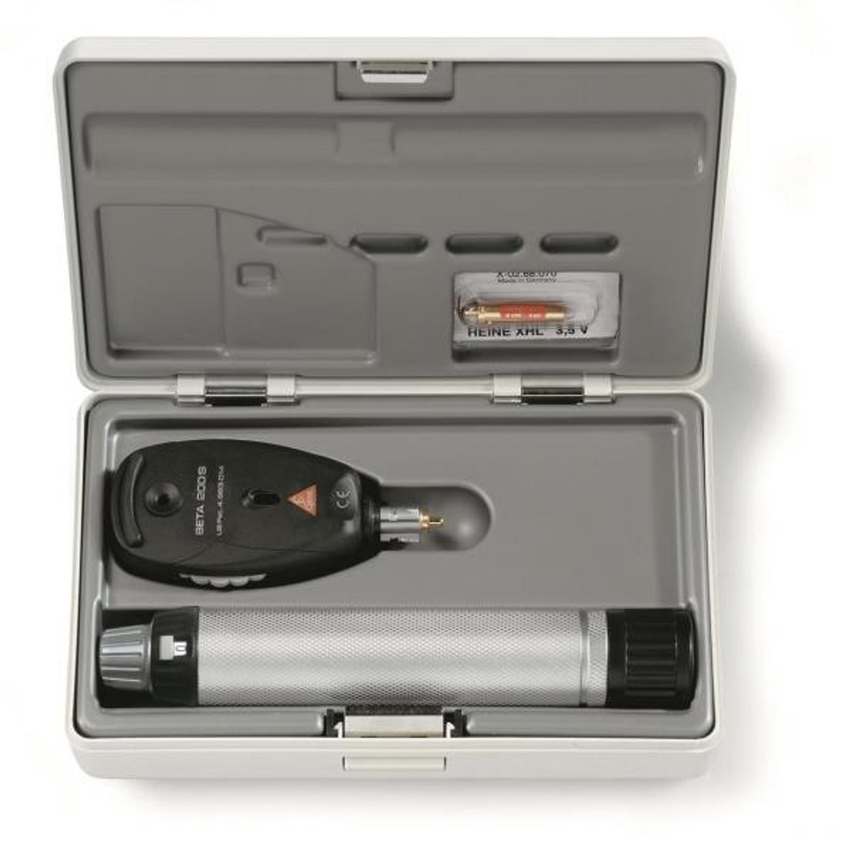 Heine BETA 200S Oftalmoscoop XHL versie – Compleet Batterij