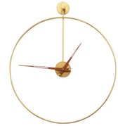 Luxaliving Klok Moderne Dorée / Horloge Murale Or / Horloge Goud sans chiffres / Ronde 50cm / Klok Moderne Ronde Chique Or