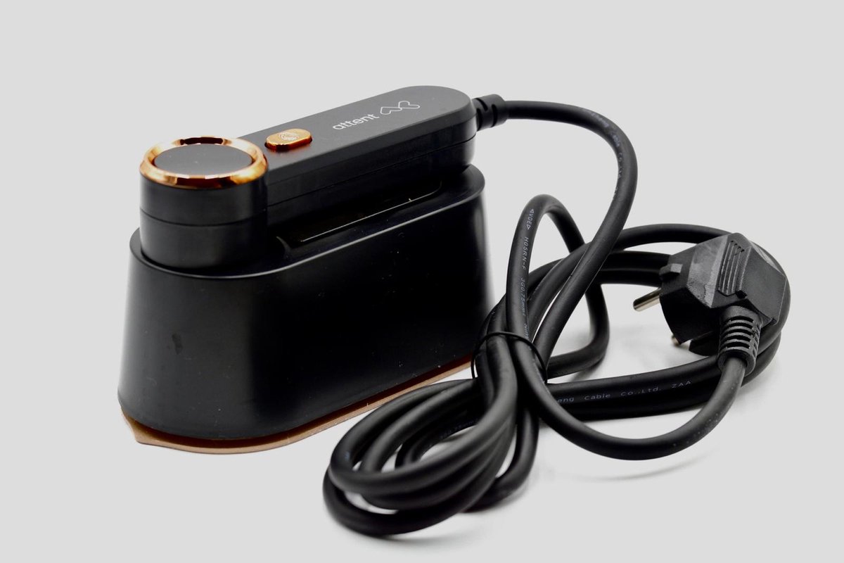 Attent Reis- en Stoomstrijkijzer - Compact - 1050W - 2m Snoer - 100ml Watertank - Snelle Opwarming - mini strijkijzer - klein strijkijzer thumbnail 2