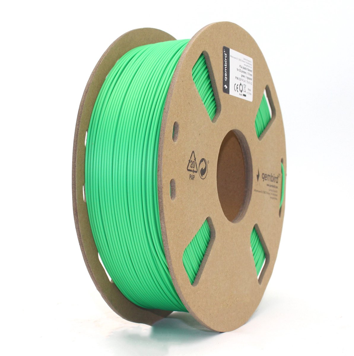 GEMBIRD - 3d printer filament - PLA1.75-01-G - Filament PLA - 1.75 mm - groen - Filament