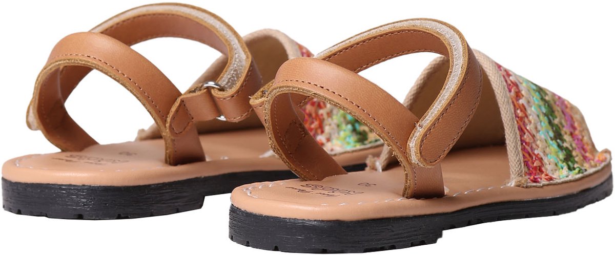 Kindersandalen van veelkleurige stof met klittenbandsluiting | COVA-NZ