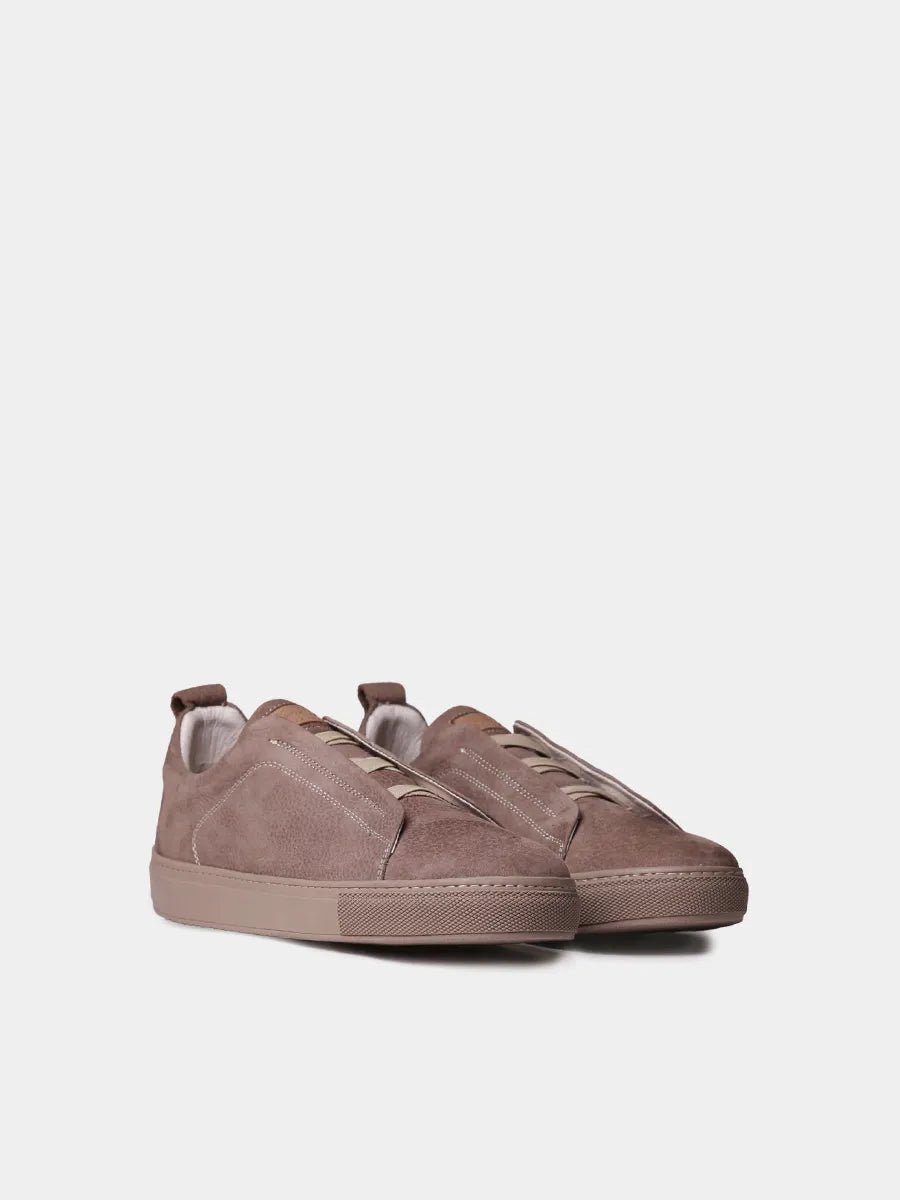Nubuck sneakers voor heren met elastische veters | DORCA