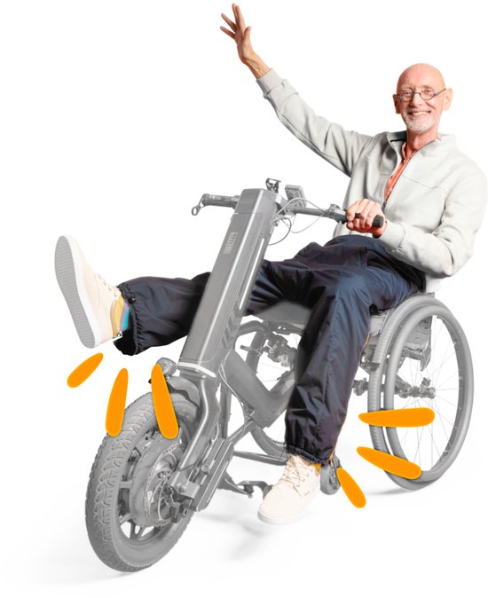 myBlanket Handbike Zomer, compact en licht, wind- en waterdicht rolstoel regencover, snel geplaatst zonder staan, voor manuele rolstoel met gebruik van aankoppelwiel/handbike; 38 x 24 x 8 cm ; 0,6 kg, wasbaar op 30°C - Night Blue met Oranje rits