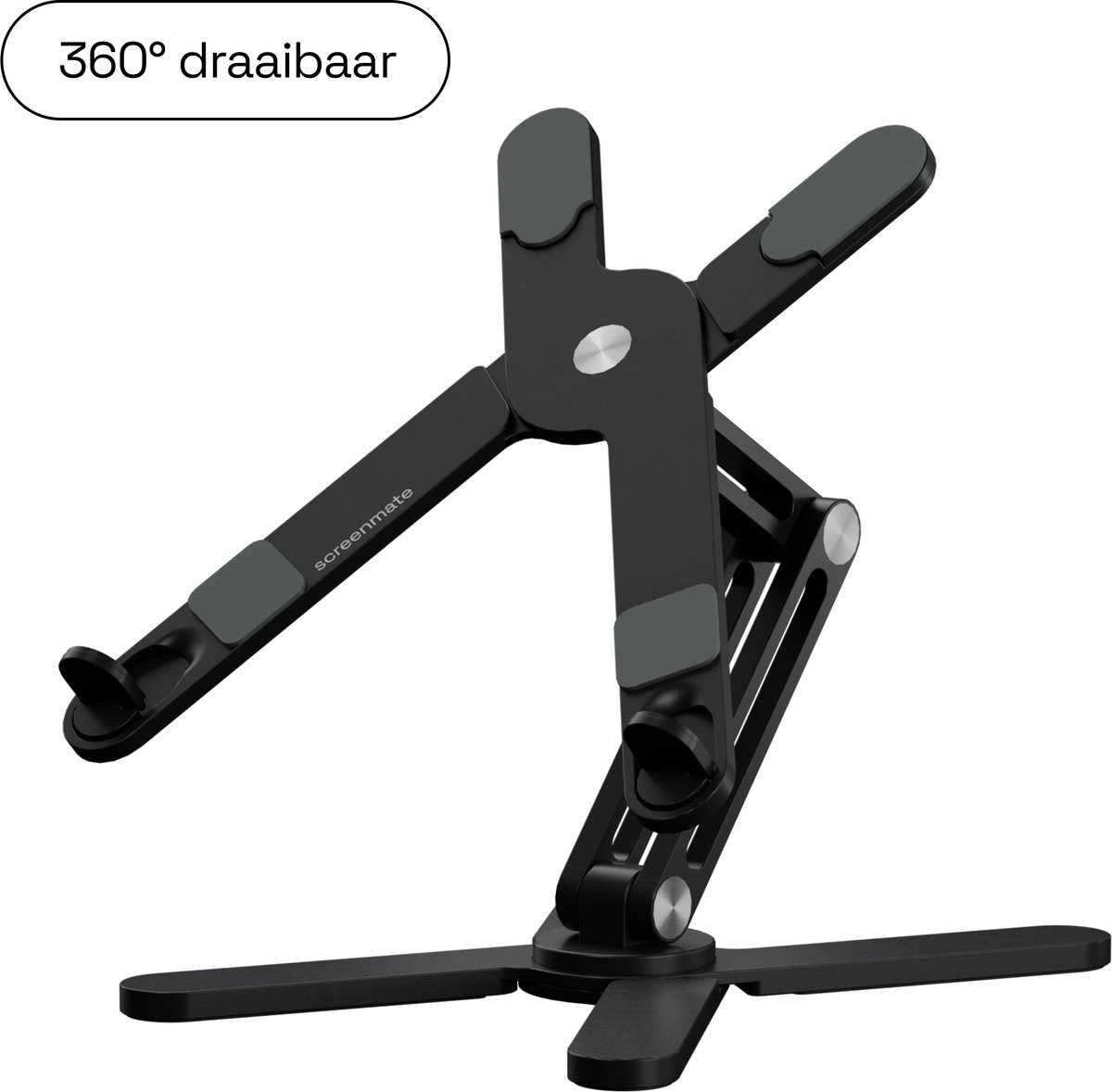 Screenmate® DeskStand - Laptop Standaard Verstelbaar - Laptophouder - Tablet Houder - Portable Monitor Standaard - Laptop Verhoger - Zwart