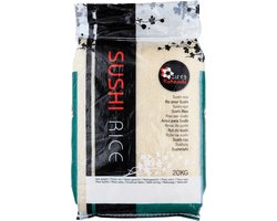 Kobasuki Premium Sushi Rijst – 20kg – Rondkorrelige Japanse Rijst voor Zelf Sushi Maken – Puur, Authentieke Japanse Gastronomie Kwaliteit & Perfecte Plakkracht Met Kajal Sticker