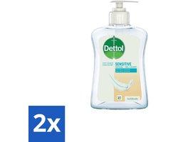 2 x Dettol – Handzeep Gevoelige Huid – Mild & Verzorgend – 250 ml - Gevoelige Huid - Handhygiëne - Antibacteriële Handzeep - Glycerine - Zeepvrije Handzeep