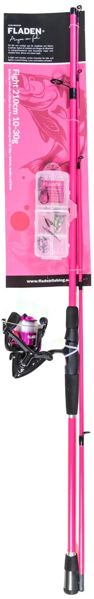 Fladen Flight Spin Combo 2.10m Roze (10-30g) - Roofvis Set