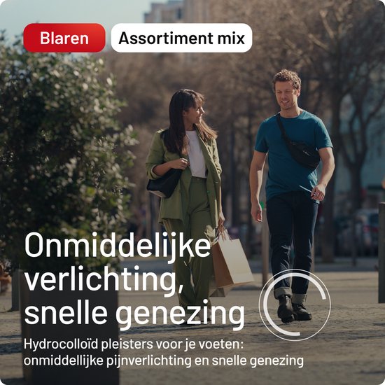 Compeed Blarenpleisters mixpack - blarenpleisters bieden directe pijnverlichting, snellere genezing - diverse groottes voor verschillende soorten blaren. - 10 stuks